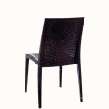 Wholesale China cheap furniture stackable plastic rattan dining cafe snack outdoor garden chair